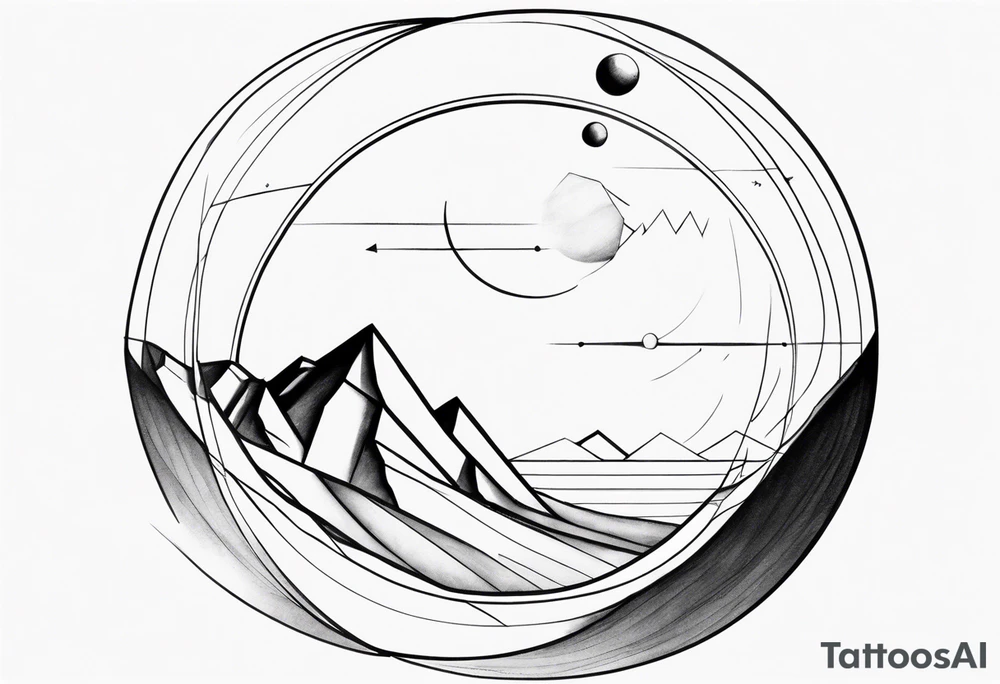 myth of Sisyphus 
 geometry tattoo idea