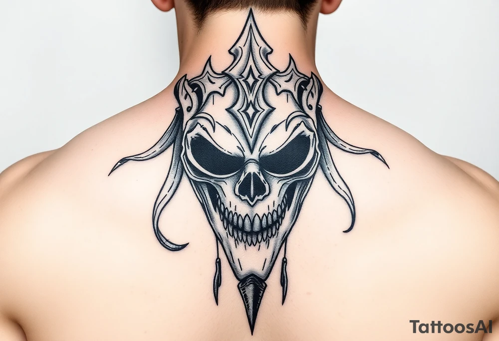 The king in yellow's pallid mask tattoo idea