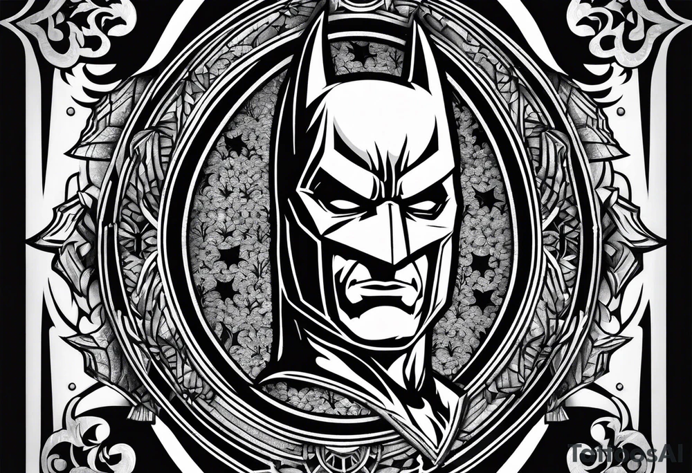 Batman logo tattoo idea