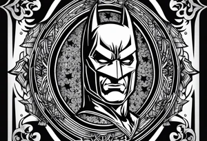 Batman logo tattoo idea
