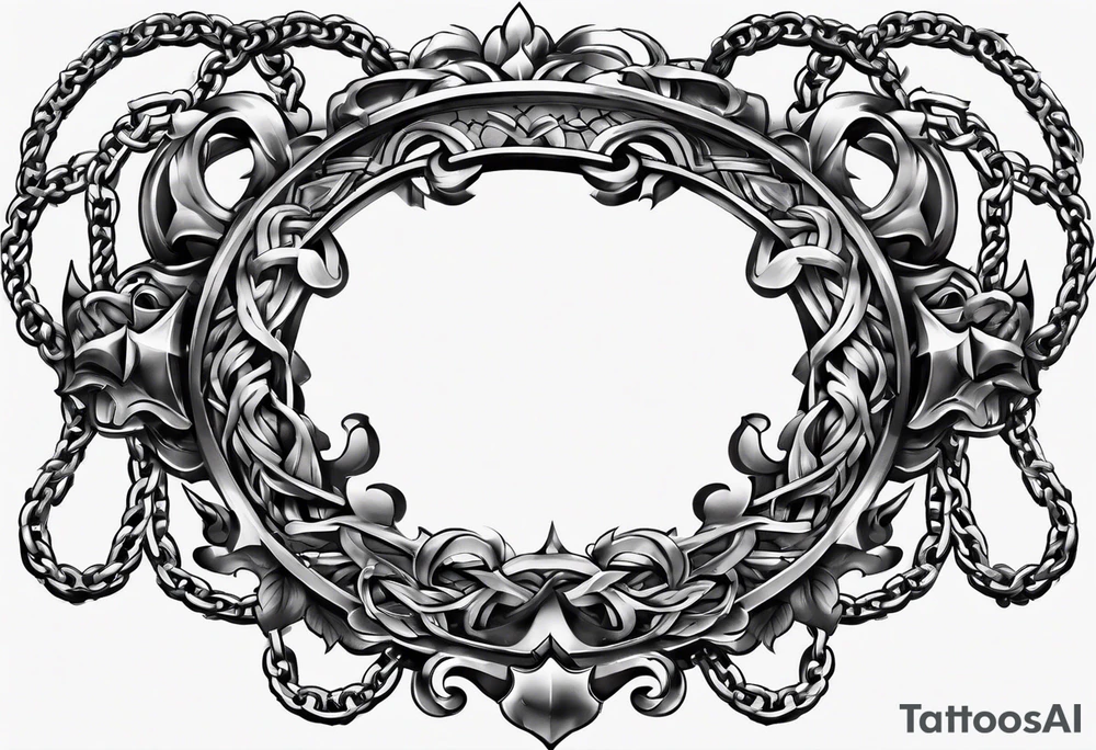 Broken chain tattoo idea