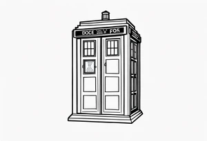 Doctor who tardis tattoo idea