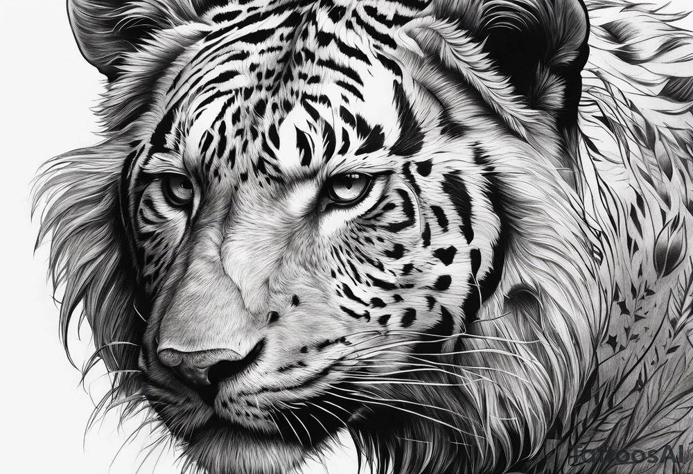 What animal symbolizes pain tattoo idea