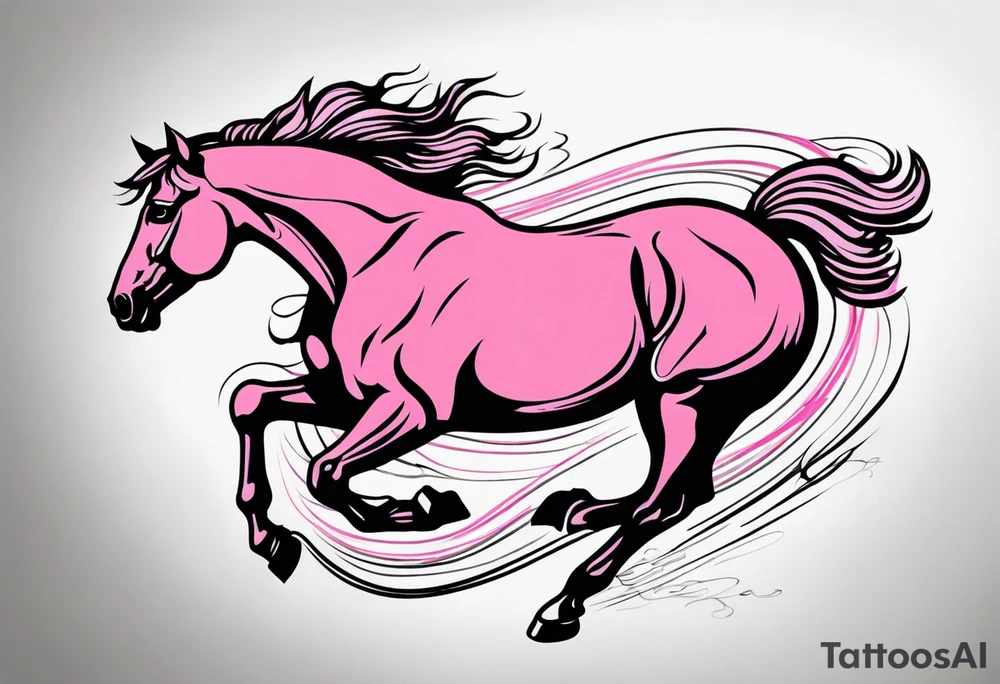 Turn pink ribbon into bucking horse
Breast cancer tattoo idea