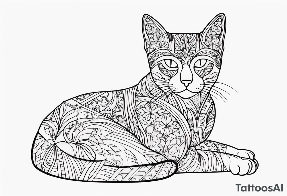 CAT LOVE tattoo idea