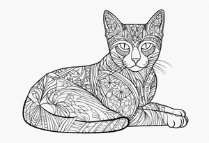 CAT LOVE tattoo idea