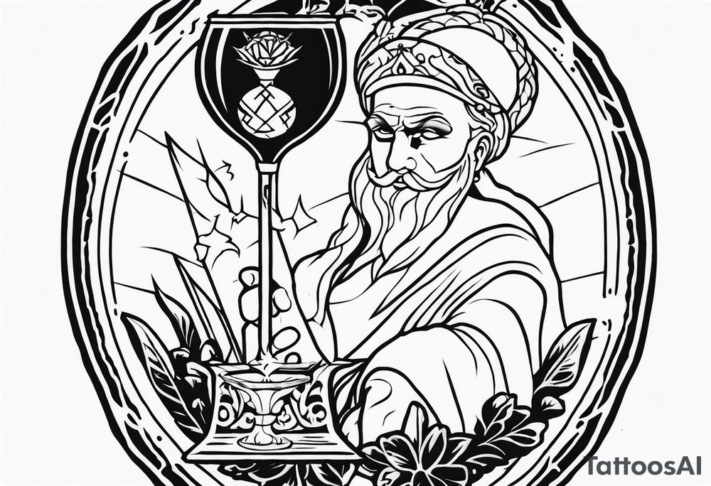 Greed tarot card tattoo idea
