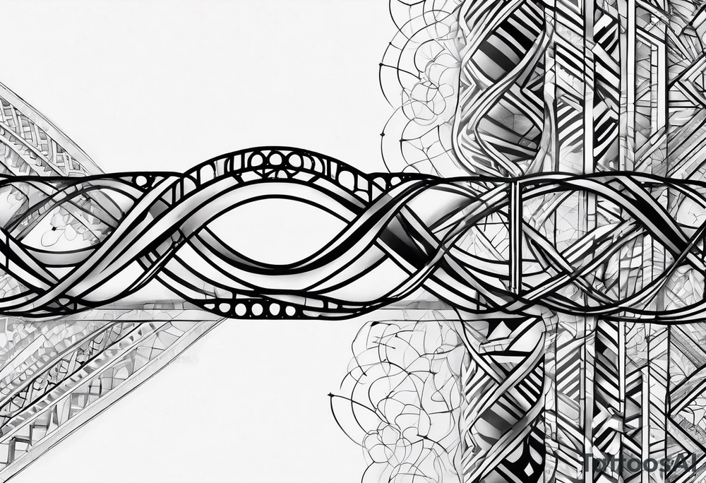 Dna strand tattoo idea