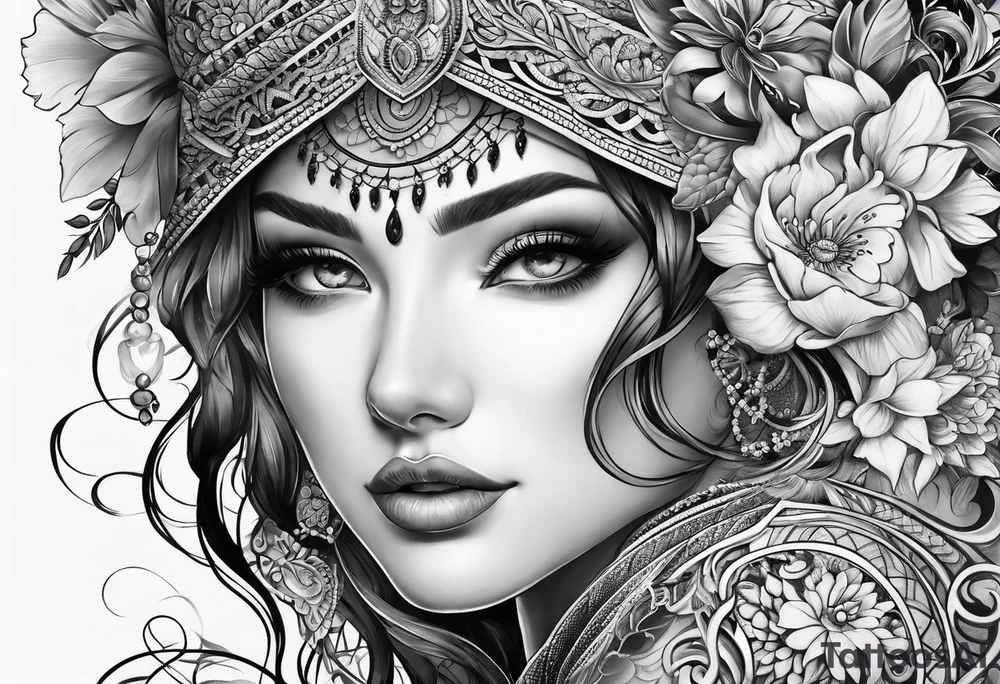 Lacework sleeve tattoo idea