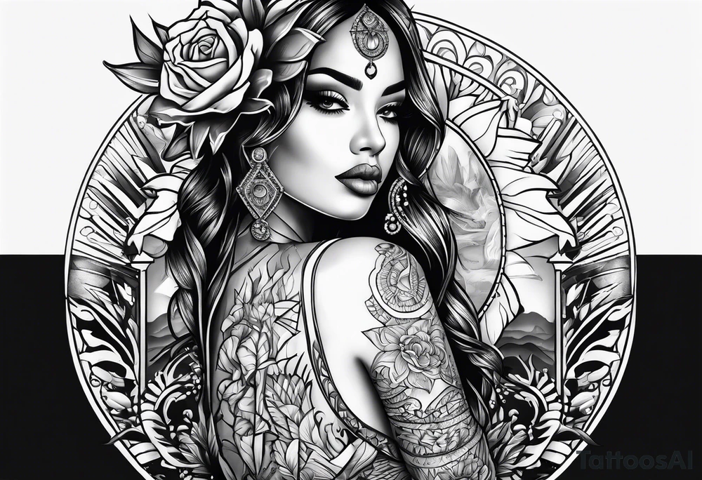 small tattoo using outlines:
Arizona NYC and Cuba tattoo idea