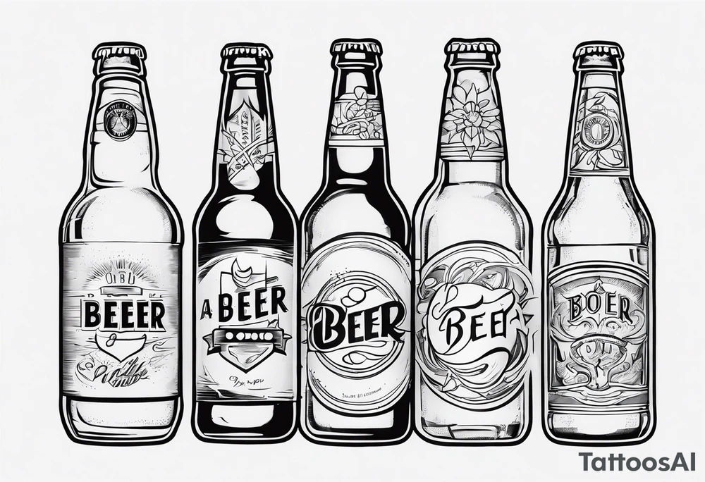 A BEER BOOTLE tattoo idea