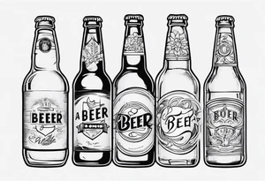 A BEER BOOTLE tattoo idea