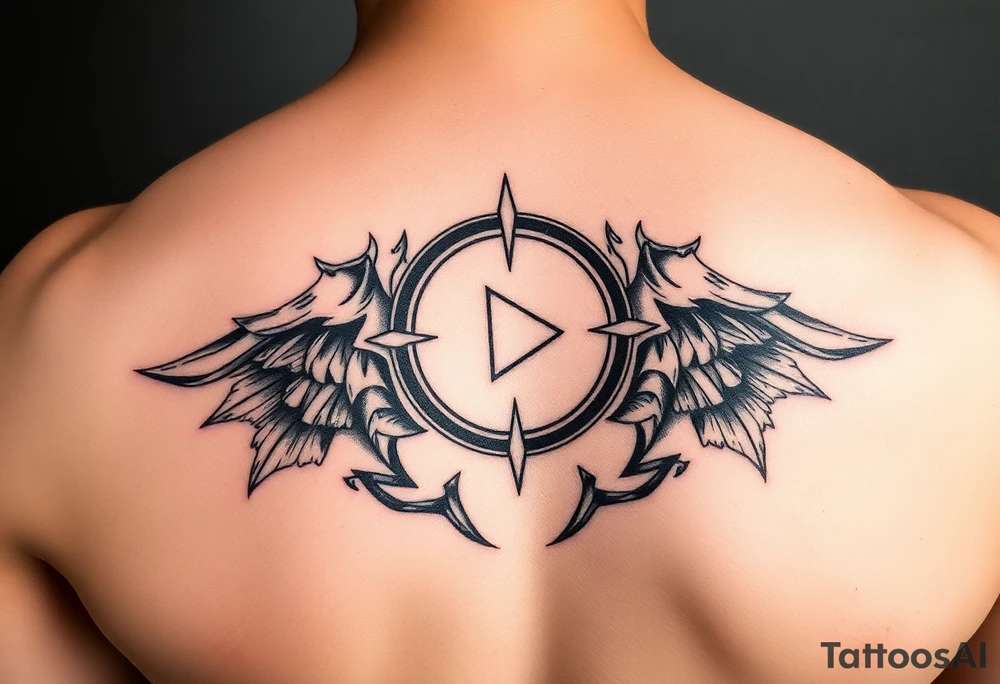 play, pause, stop rewind, mental awareness, make it small and compact tattoo idea