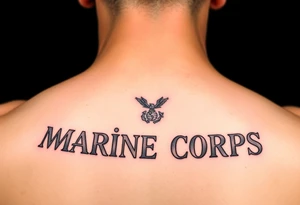 Republic of Korea
                Marine Corps
lettering tattoo idea