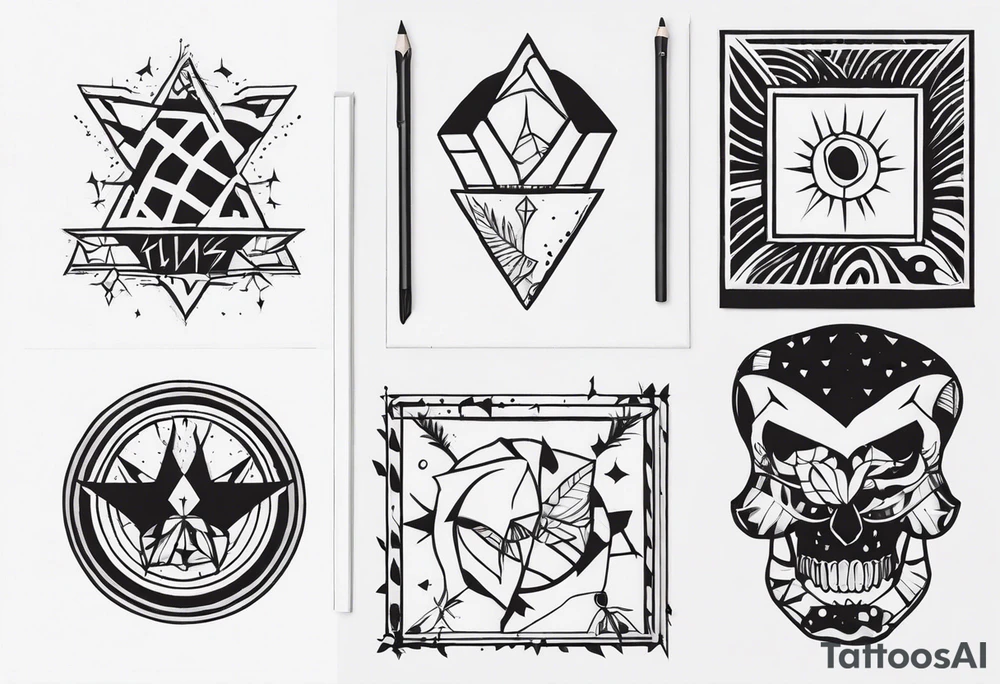 Punk inspired tattoo idea