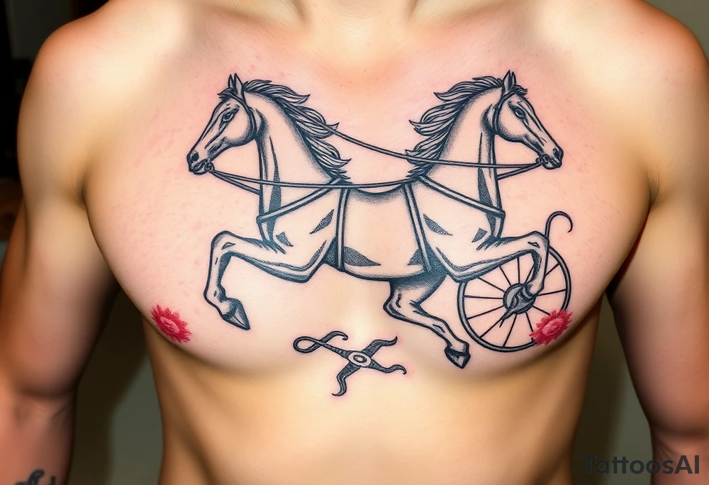 Chariot horse tattoo idea