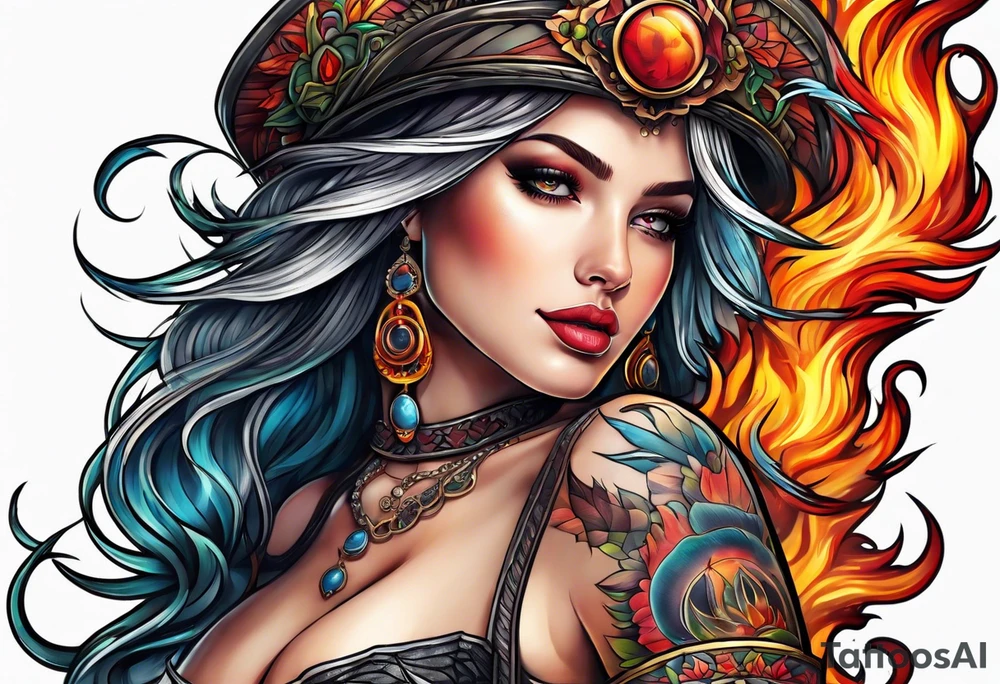 Fire tattoo idea