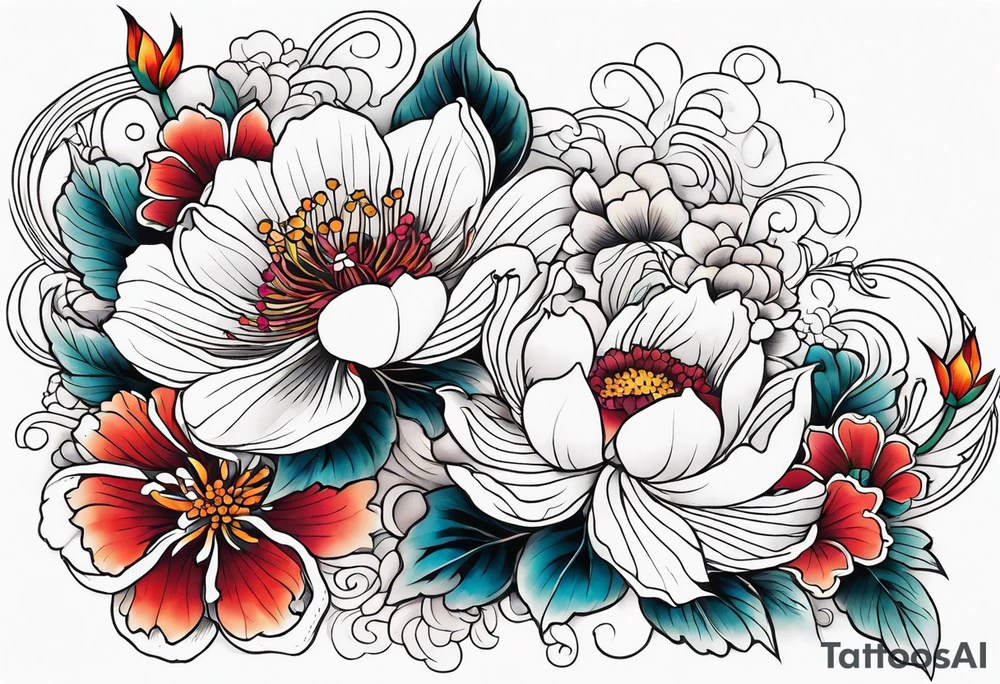 Flowers tattoo idea