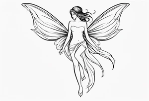 Small Fairy full body tattoo idea
