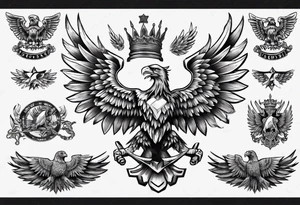 russian eagle tattoo idea