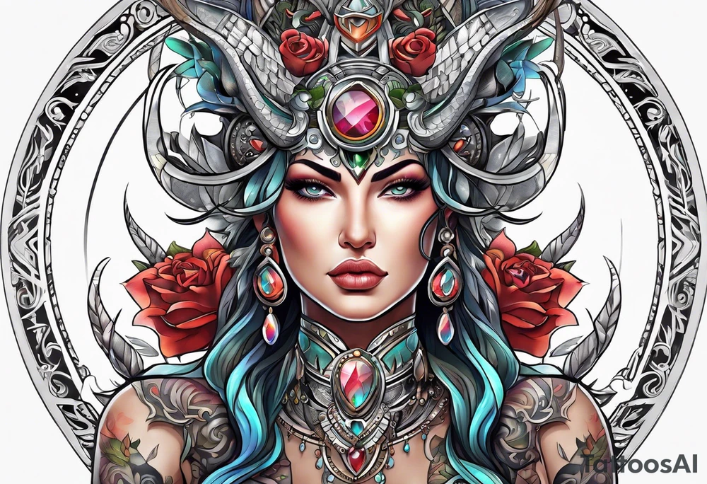 taurus goddess tattoo idea