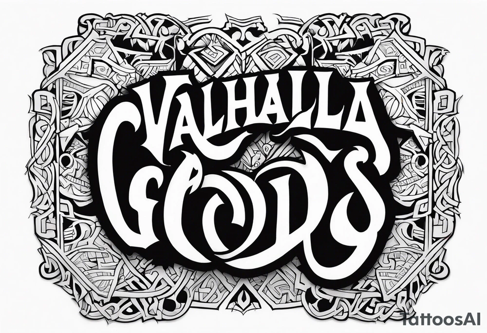 Valhalla gods tattoo idea