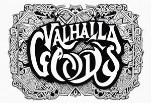 Valhalla gods tattoo idea