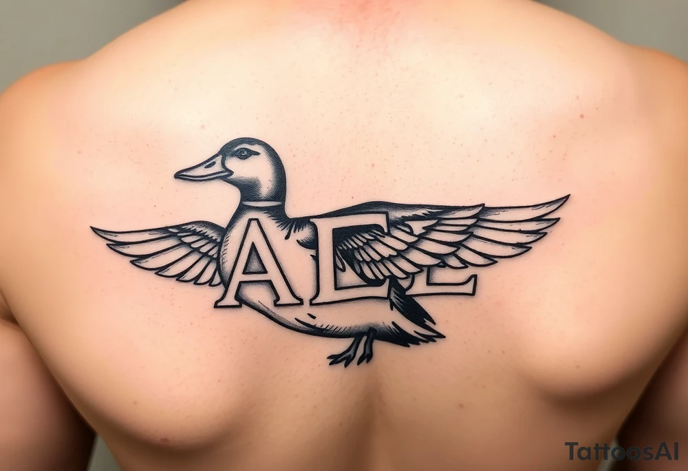 Duck hunting with Greek letters for alpha gamma rho tattoo idea
