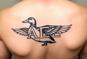 Duck hunting with Greek letters for alpha gamma rho tattoo idea