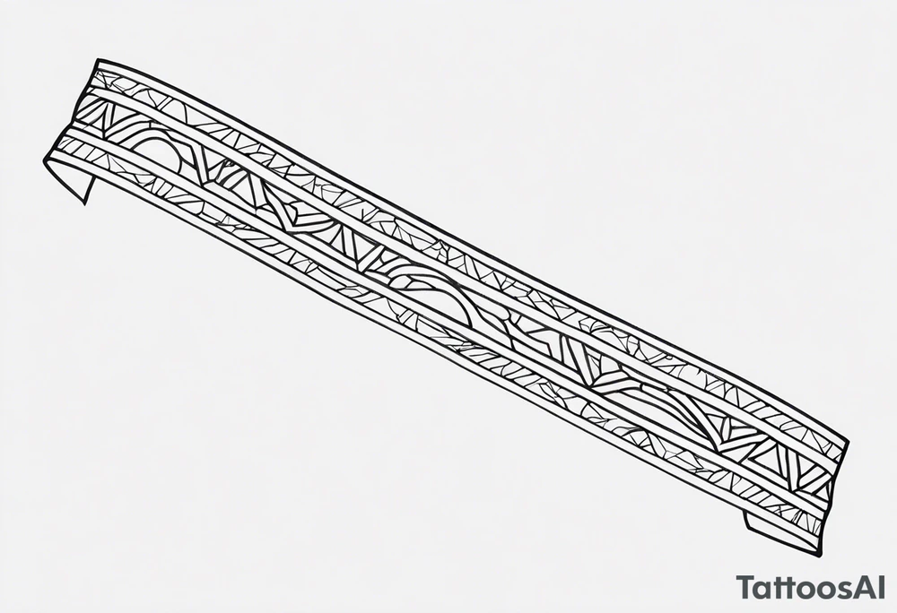 Horizontal Band tattoo idea