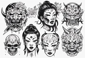 A severed head tattoo idea