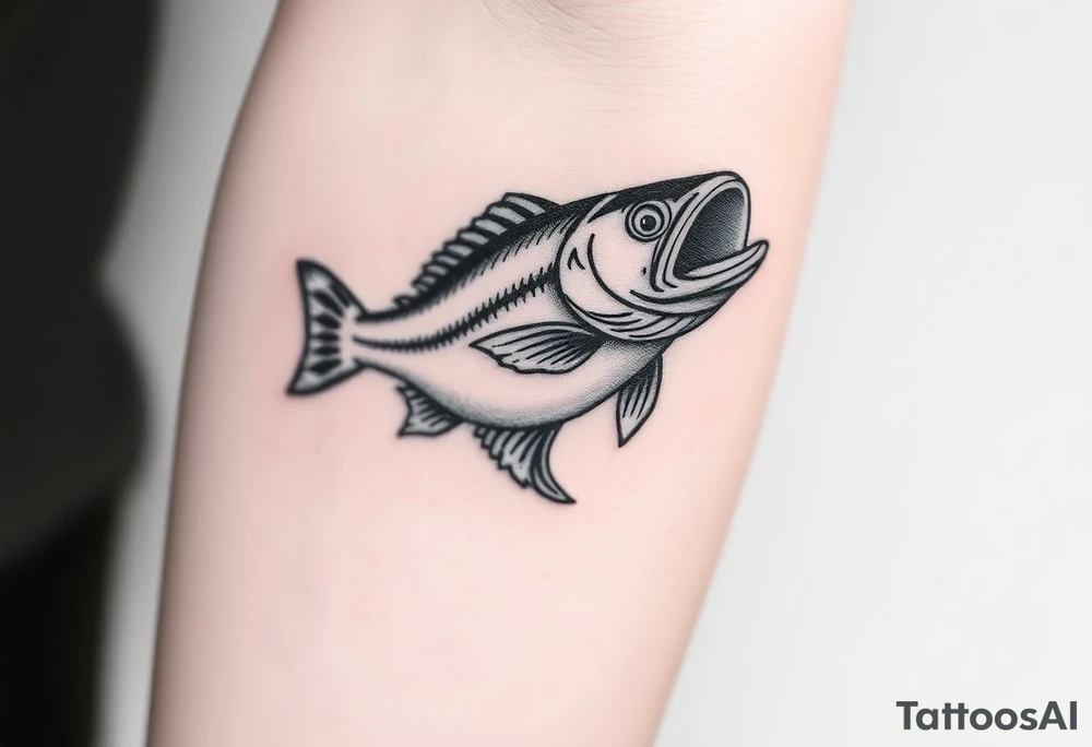 Fishing tattoo idea