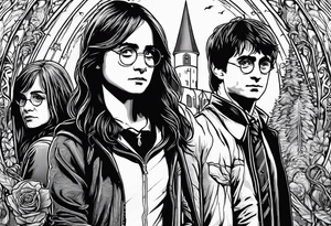 harry potter movies make it one item form all the moives tattoo idea