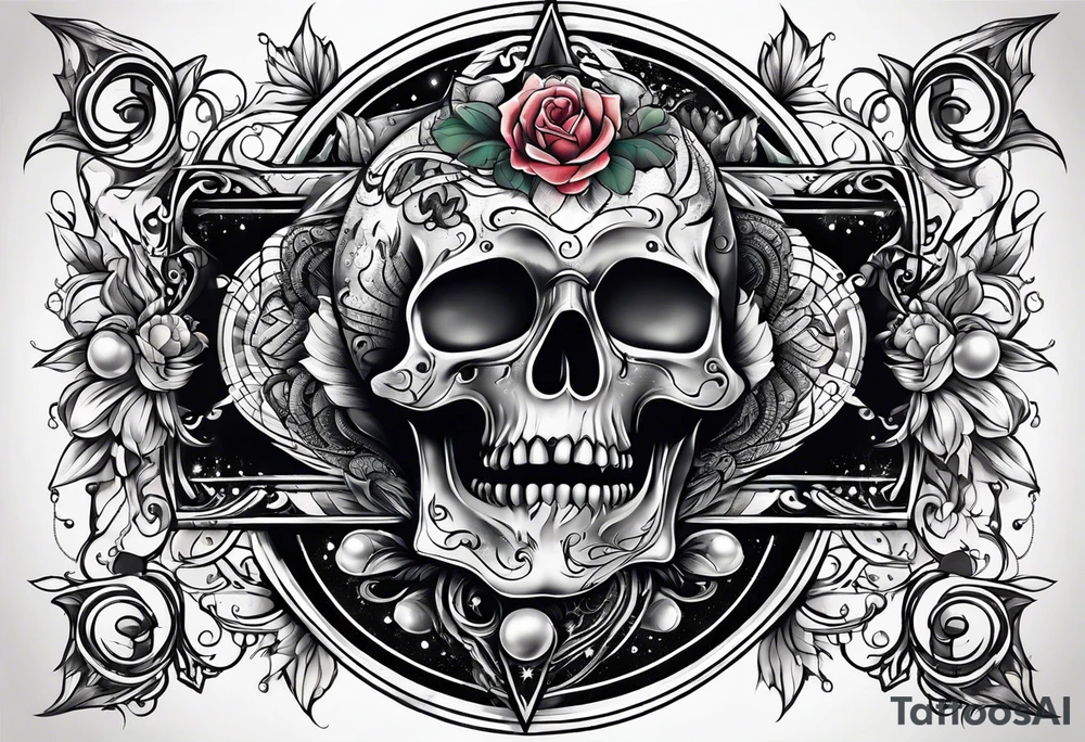 Celestial body tattoo idea