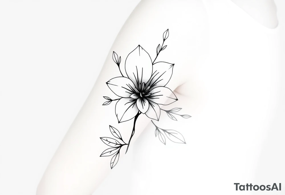 Flower that represents a he birth months September tattoo idea