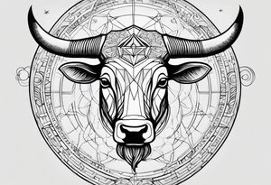 I want a Taurus head with the planets positions on May 20th, 1989 tattoo idea
