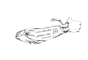 this bible verse proverbs 26:25 tattoo idea