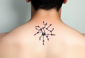 Virgo constellation into galaxy tattoo idea