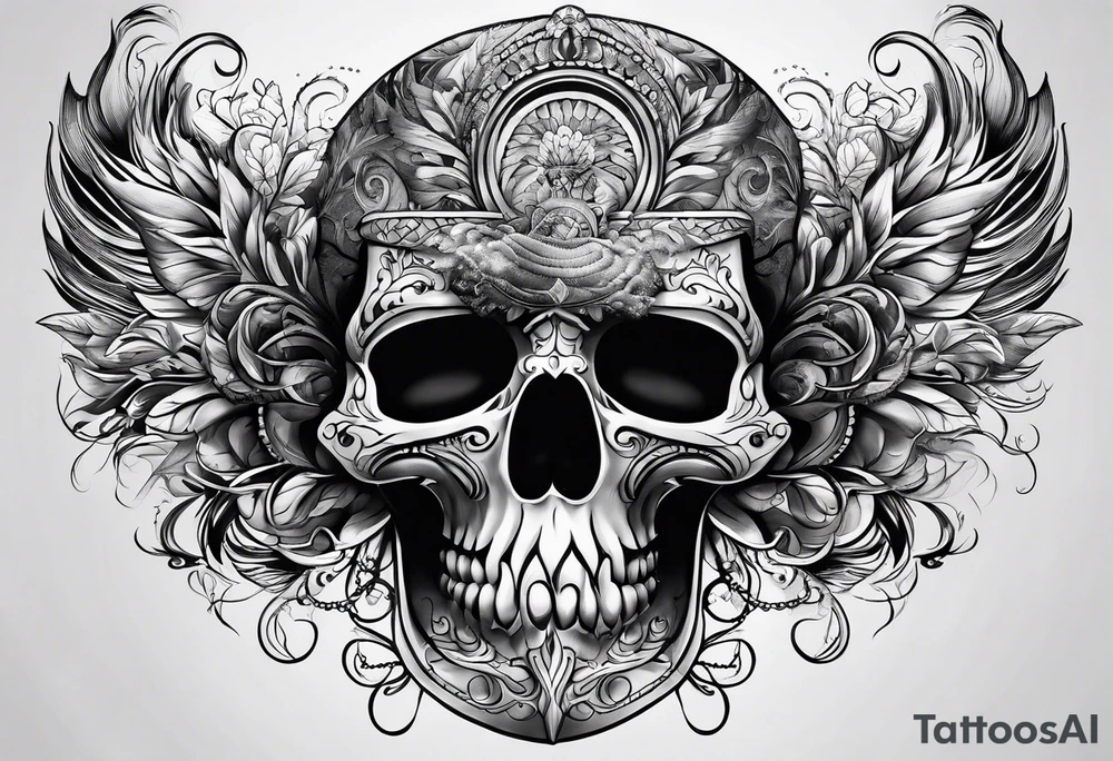 smoke pattern tattoo idea