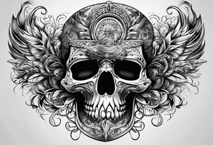 smoke pattern tattoo idea