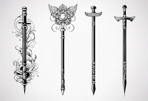 Pogo stick tattoo idea