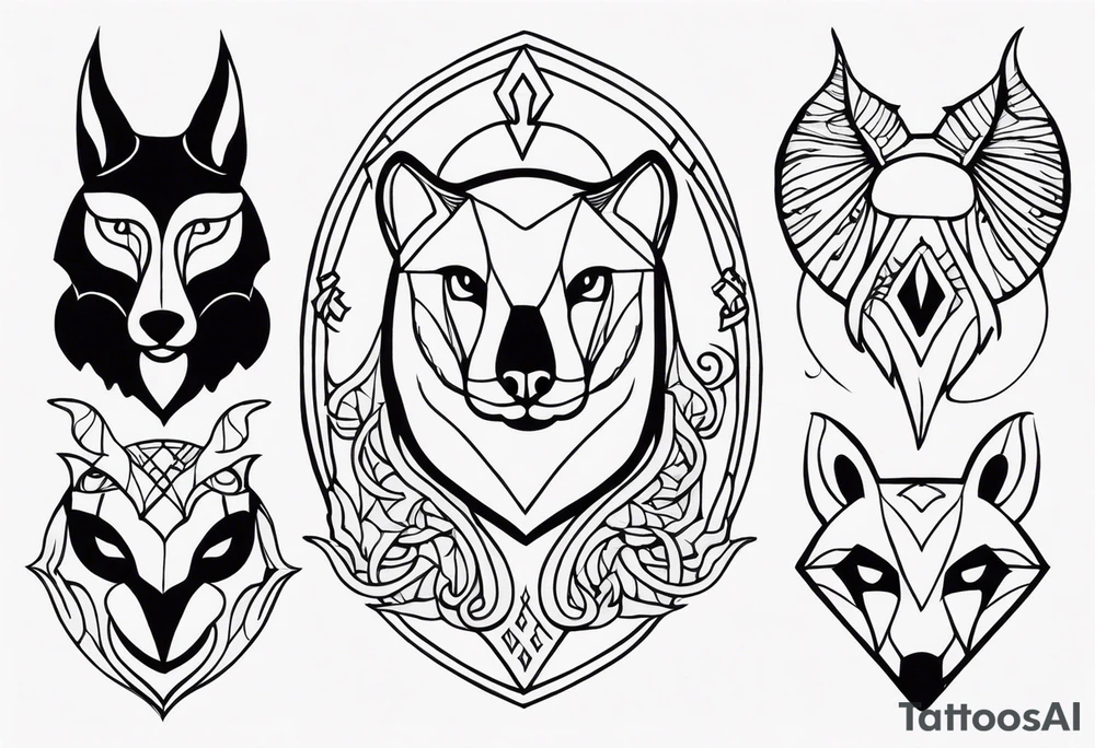 medievil animals tattoo idea