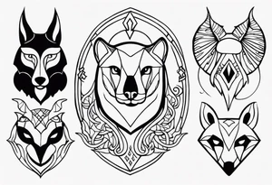medievil animals tattoo idea