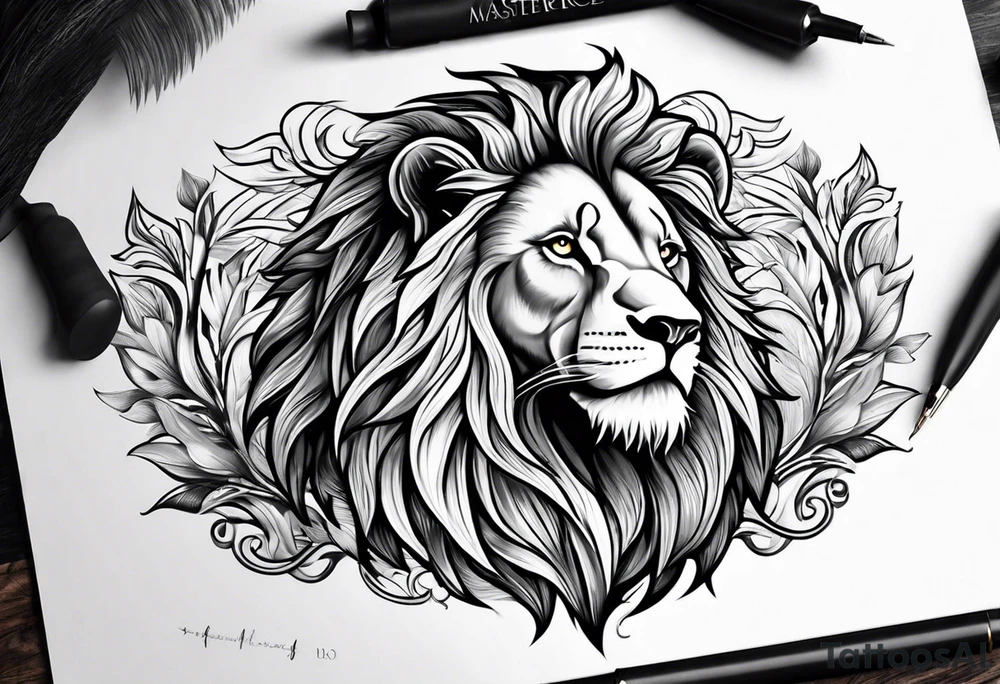 Lion from atlas tattoo idea