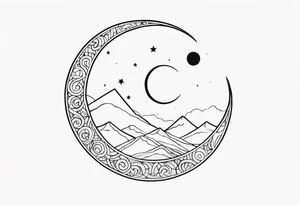 MOON tattoo idea
