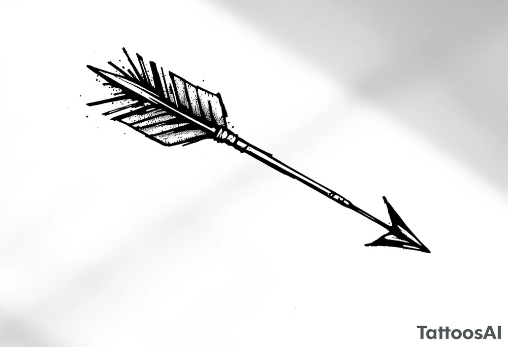 a simple arrow tattoo idea