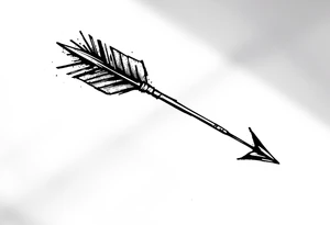 a simple arrow tattoo idea