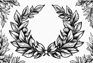 Triumph & victory; laurel wreath tattoo idea