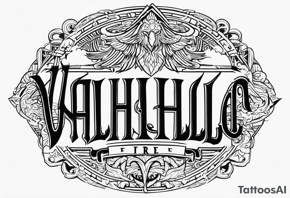 Valhalla fire tattoo idea