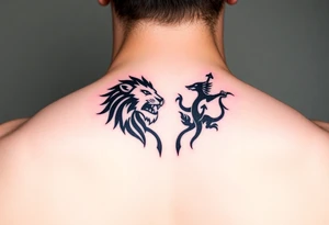 Leo zodiac sign and Sagittarius together tattoo idea
